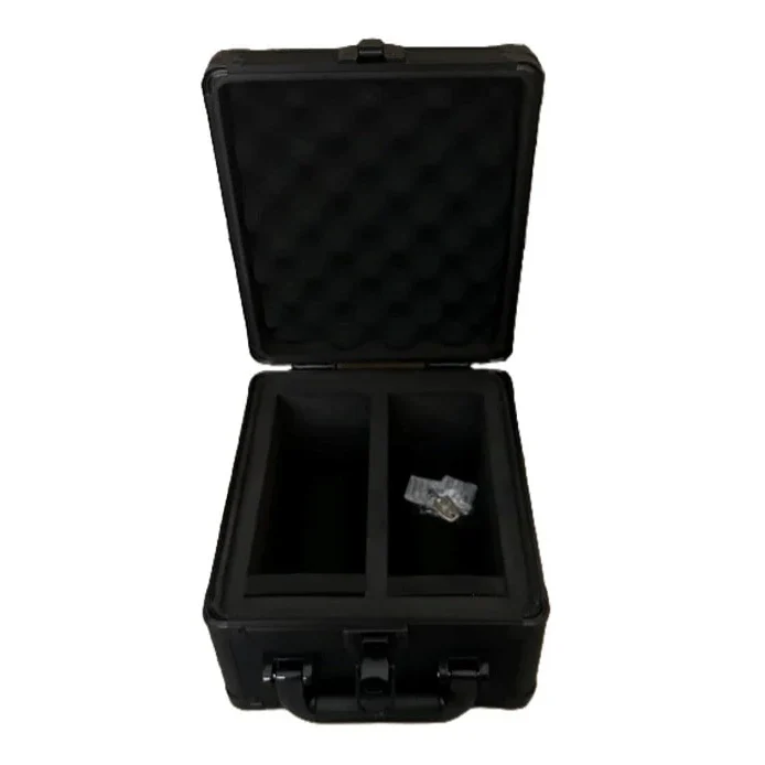 Aluminum 2-Row Graded Card Case with Key Lock System (Black) - Image 2