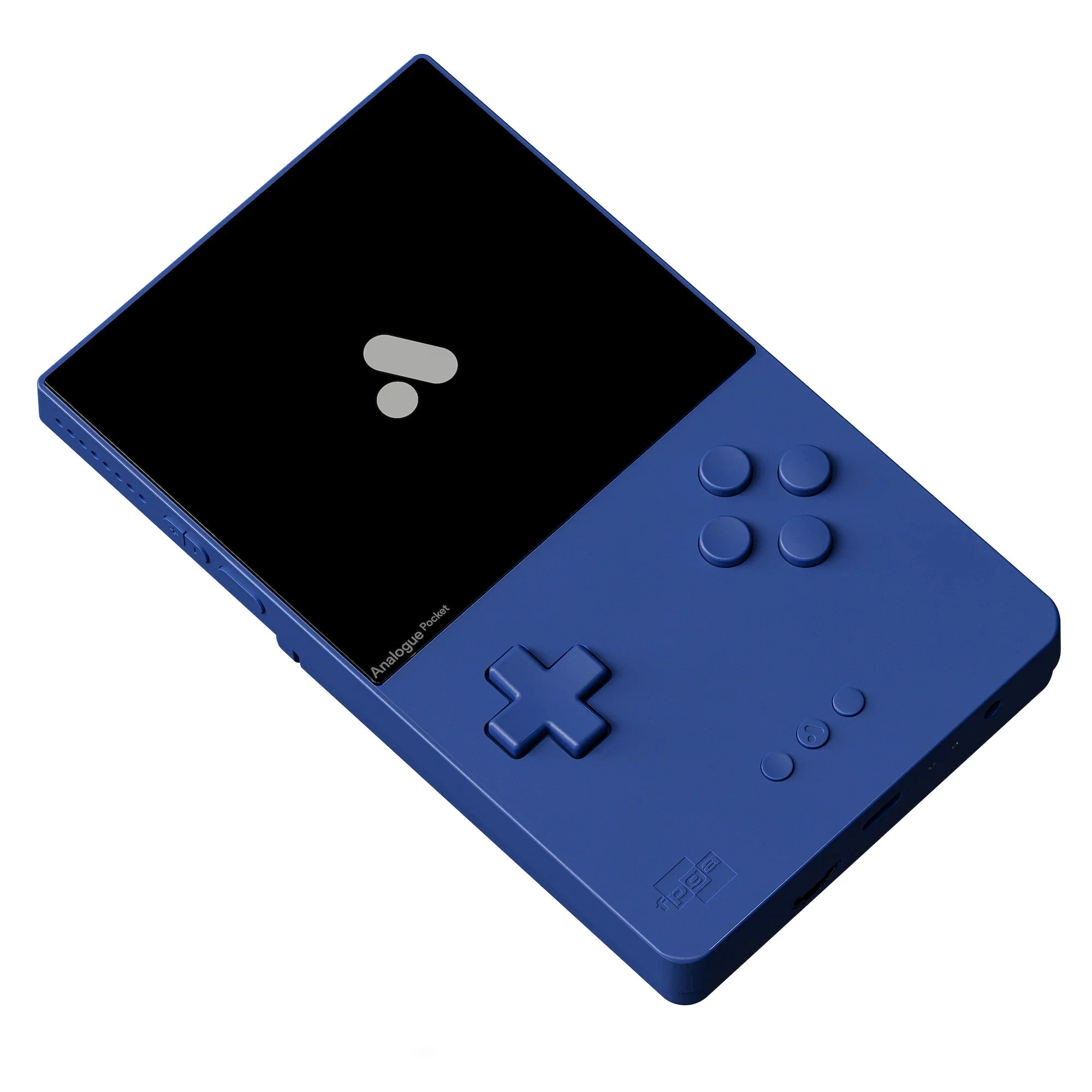 Analogue Pocket Limited Edition Console (Indigo Anodized) Bundle W/ Glass Screen Protector & Fast Charging Power Supply