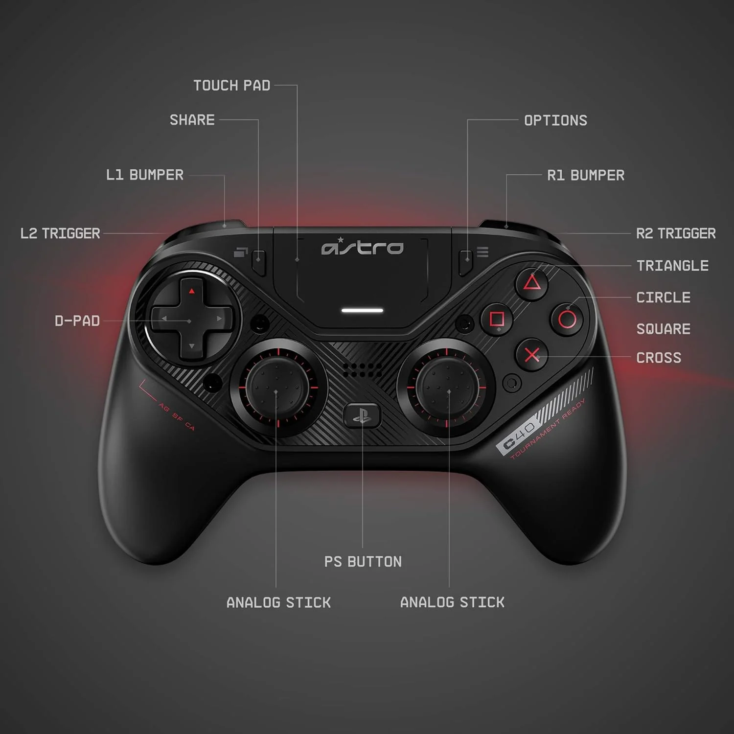 C40 TR Controller for PlayStation 4 (Pre-Owned) - Image 5