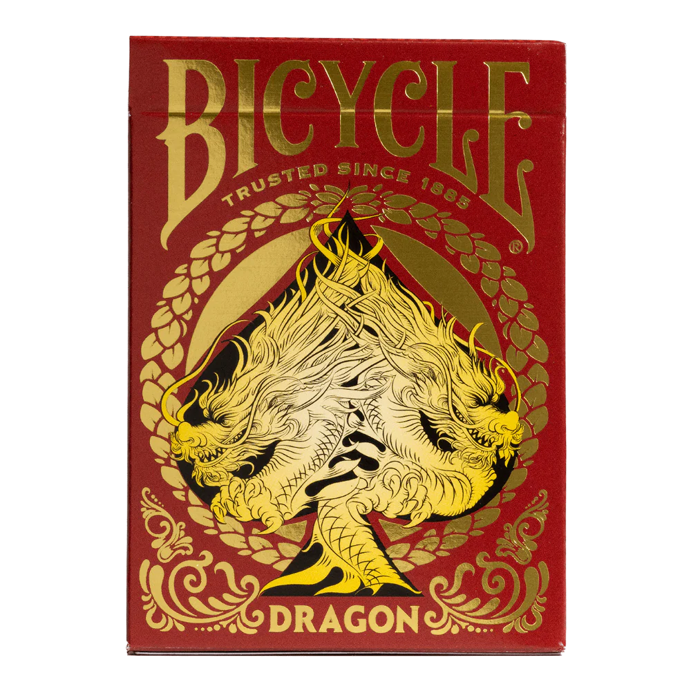 Bicycle Red Dragon Playing Cards - Image 2