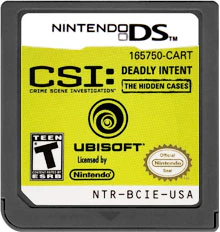 CSI: Crime Scene Investigation: Deadly Intent Hidden Cases (Cartridge Only)