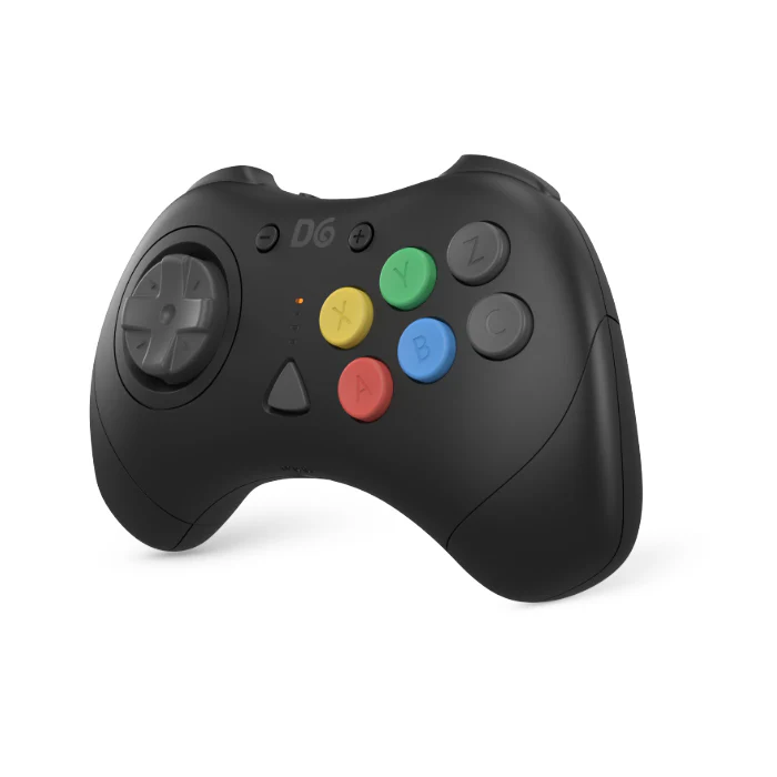 D6 Dreamcast Wireless 6-Button Controller (Black) For Dreamcast, Switch, and PC - Image 2