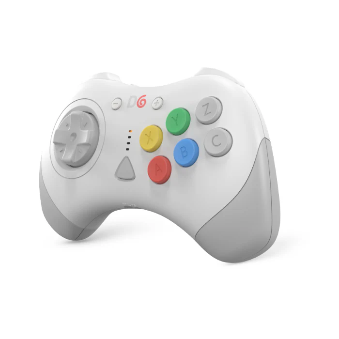 D6 Dreamcast Wireless 6-Button Controller (White) For Dreamcast, Switch, and PC - Image 2