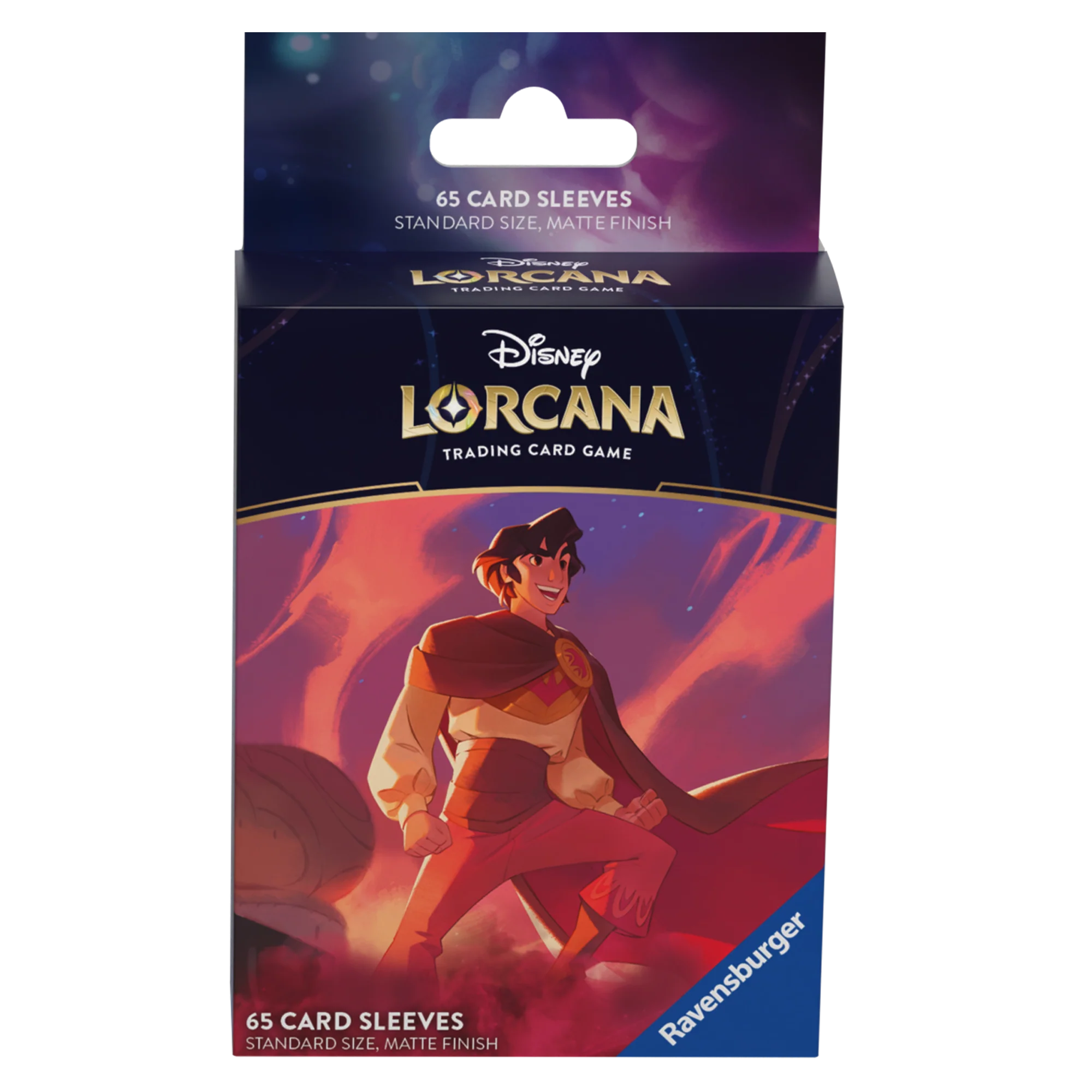 Disney's Lorcana: Shimmering Skies Aladdin Heroic Outlaw 65 Card Sleeve Set