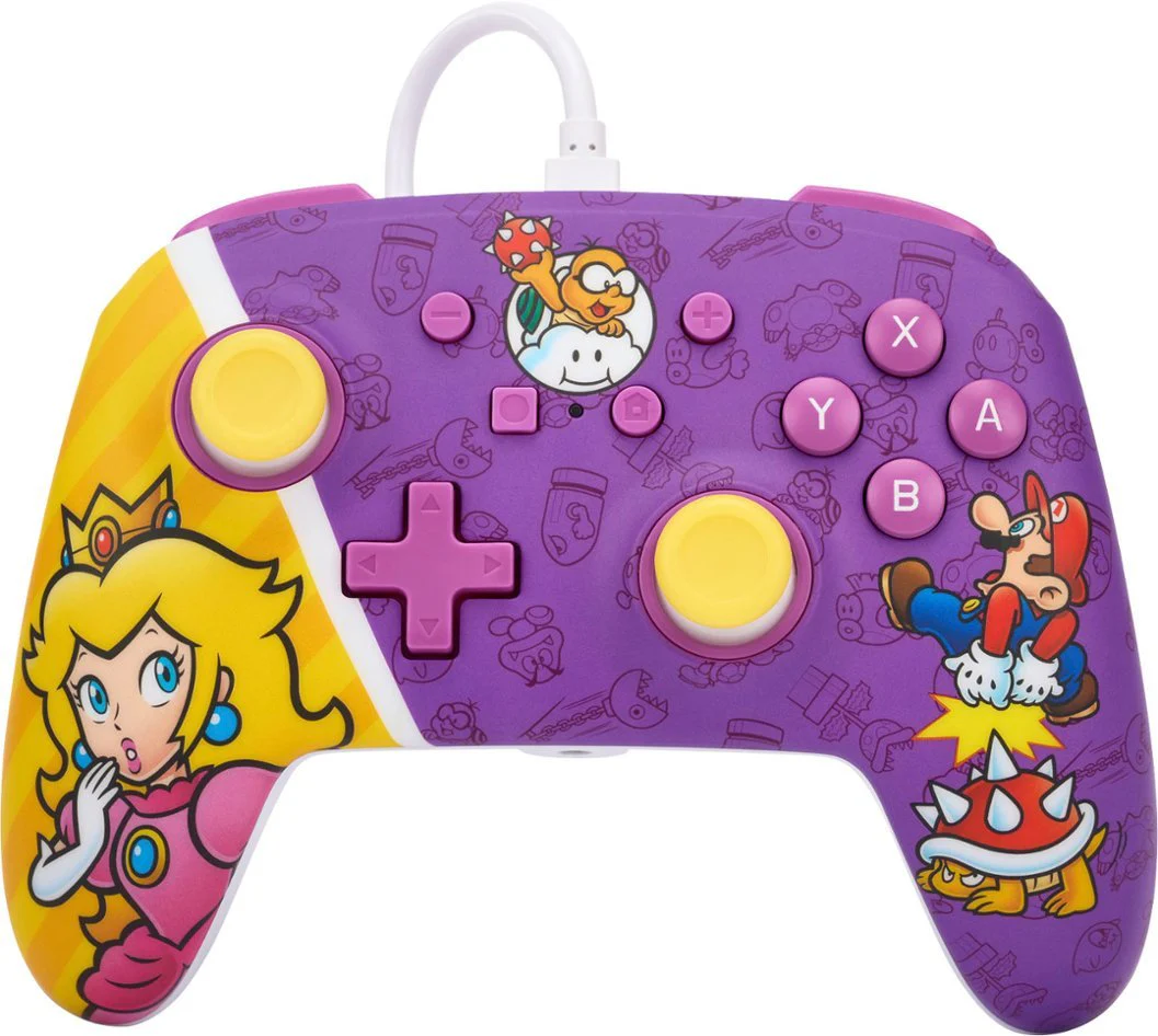 Enhanced Wired Controller (Princess Peach Battle) For Switch - Image 2