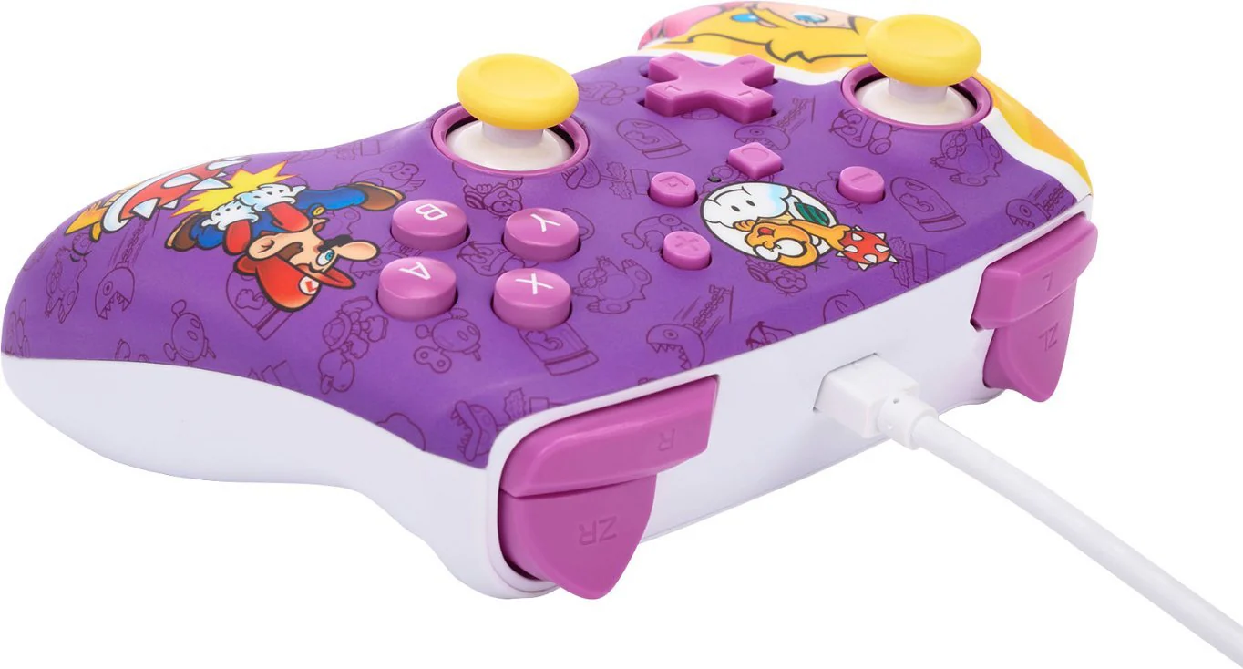 Enhanced Wired Controller (Princess Peach Battle) For Switch - Image 3