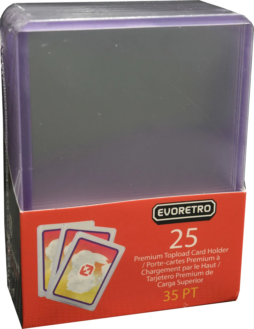 3" x 4" Premium Toploader Card Protector 35PT (25 Pack)