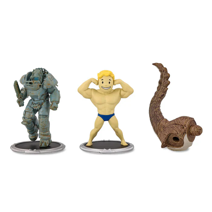 Fallout Raider & Vault Boy (Strength) Mini 3" Figure Set - Image 2