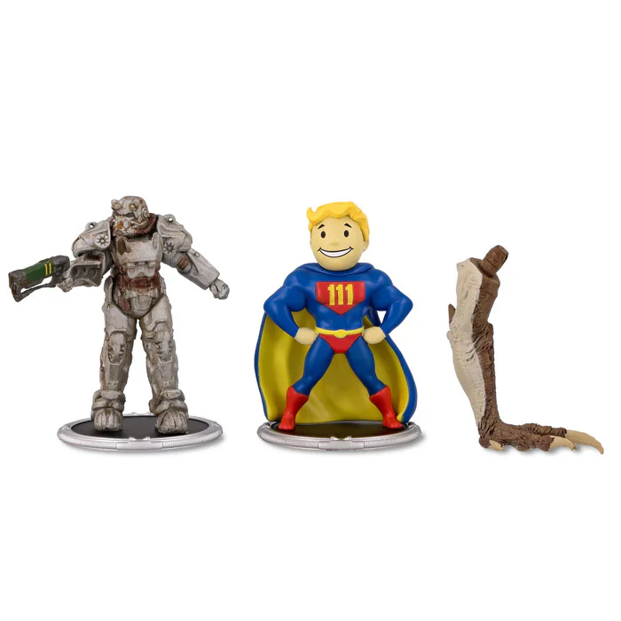 Fallout T-60 & Vault Boy (Toughness) Mini 3" Figure Set - Image 2