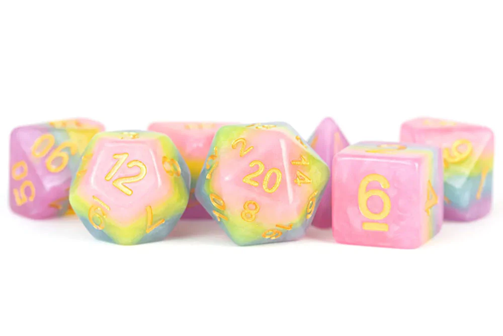 FanRoll Resin 16mm Dice Set (Pastel Fairy)