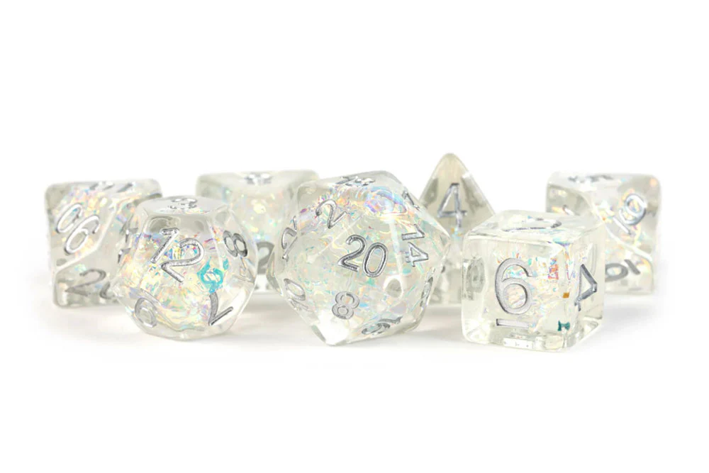 FanRoll Resin 16mm Dice Set (Rainbow Frost)