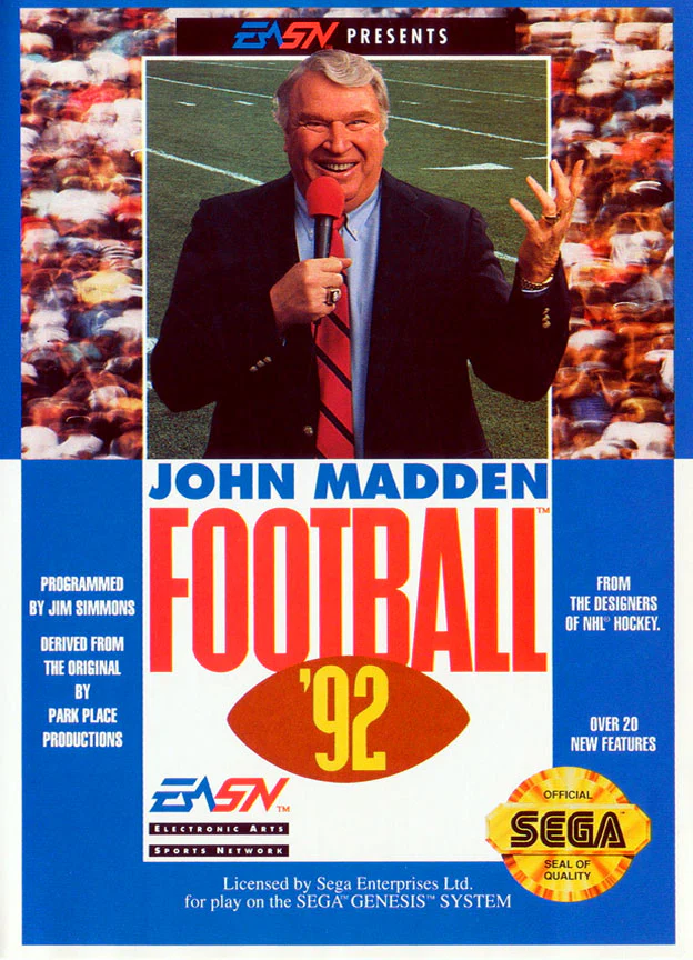 John Madden Football '92 (Cartridge Only) - Image 2