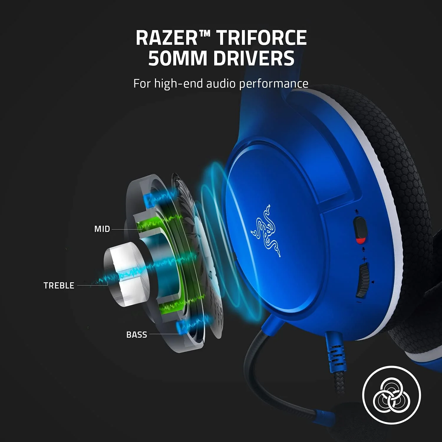 Kaira X Wired Headset (Shock Blue) for XBOX - Image 2