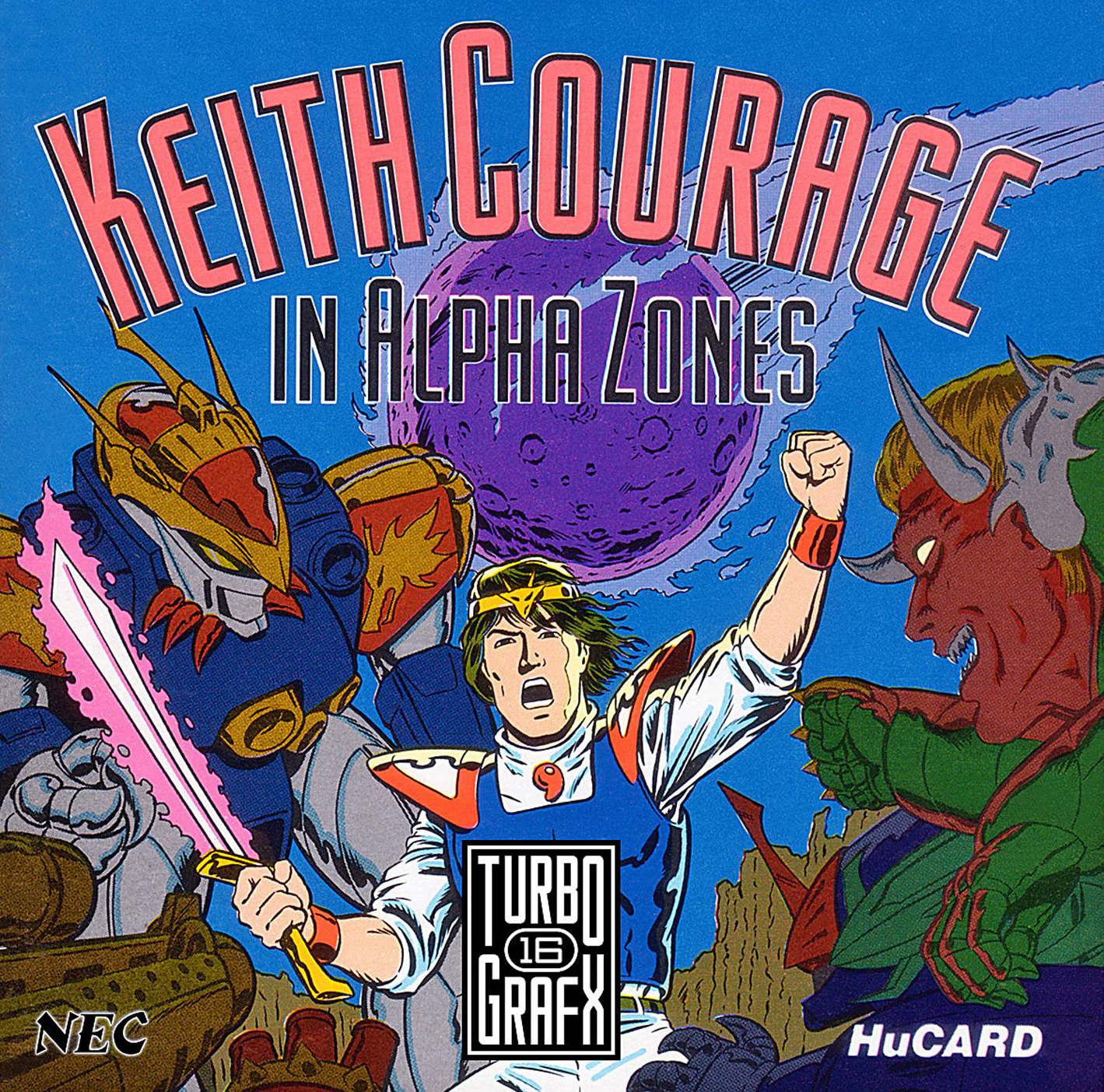 Keith Courage in Alpha Zones (Complete in Card Case)