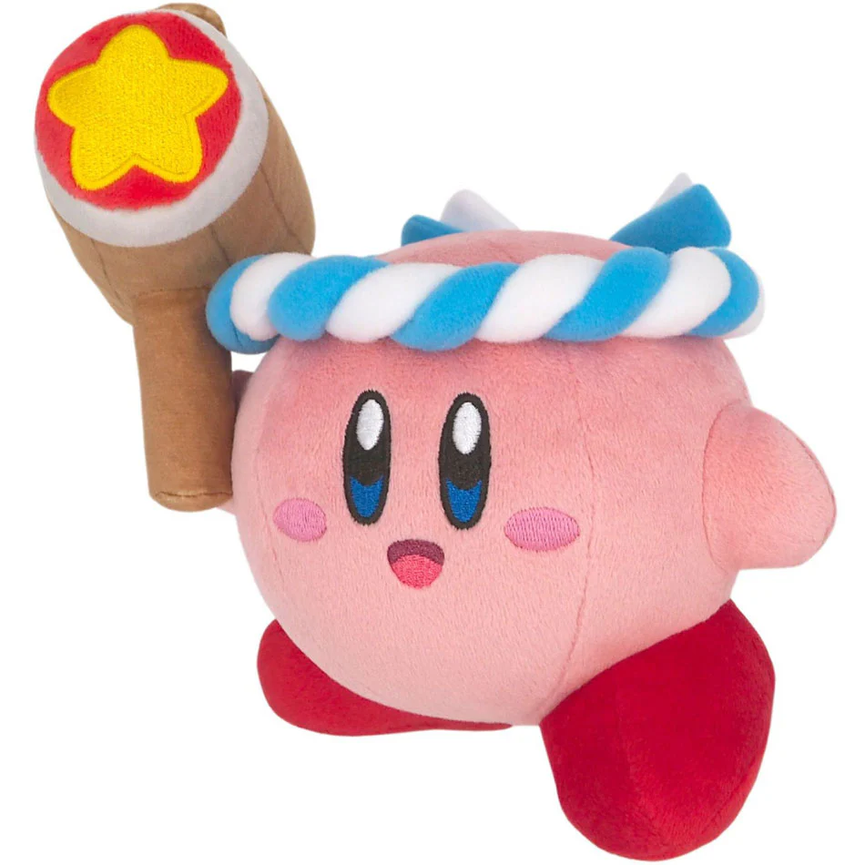 Kirby All Star Collection Hammer Kirby 6" Plush Toy - Image 2