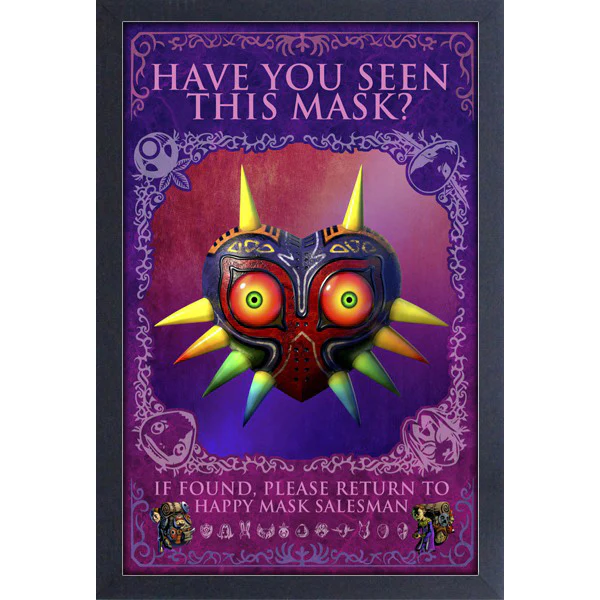 The Legend of Zelda: Have You Seen This Mask 11" x 17" Framed Print