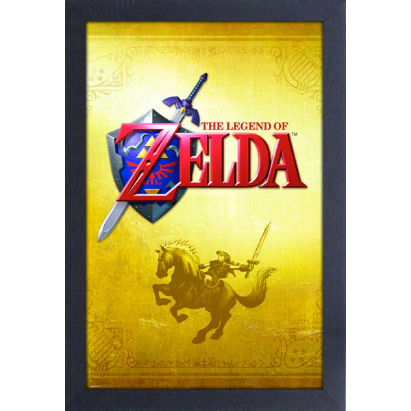 The Legend of Zelda: The Wind Waker Game Cover 11" x 17" Framed Print