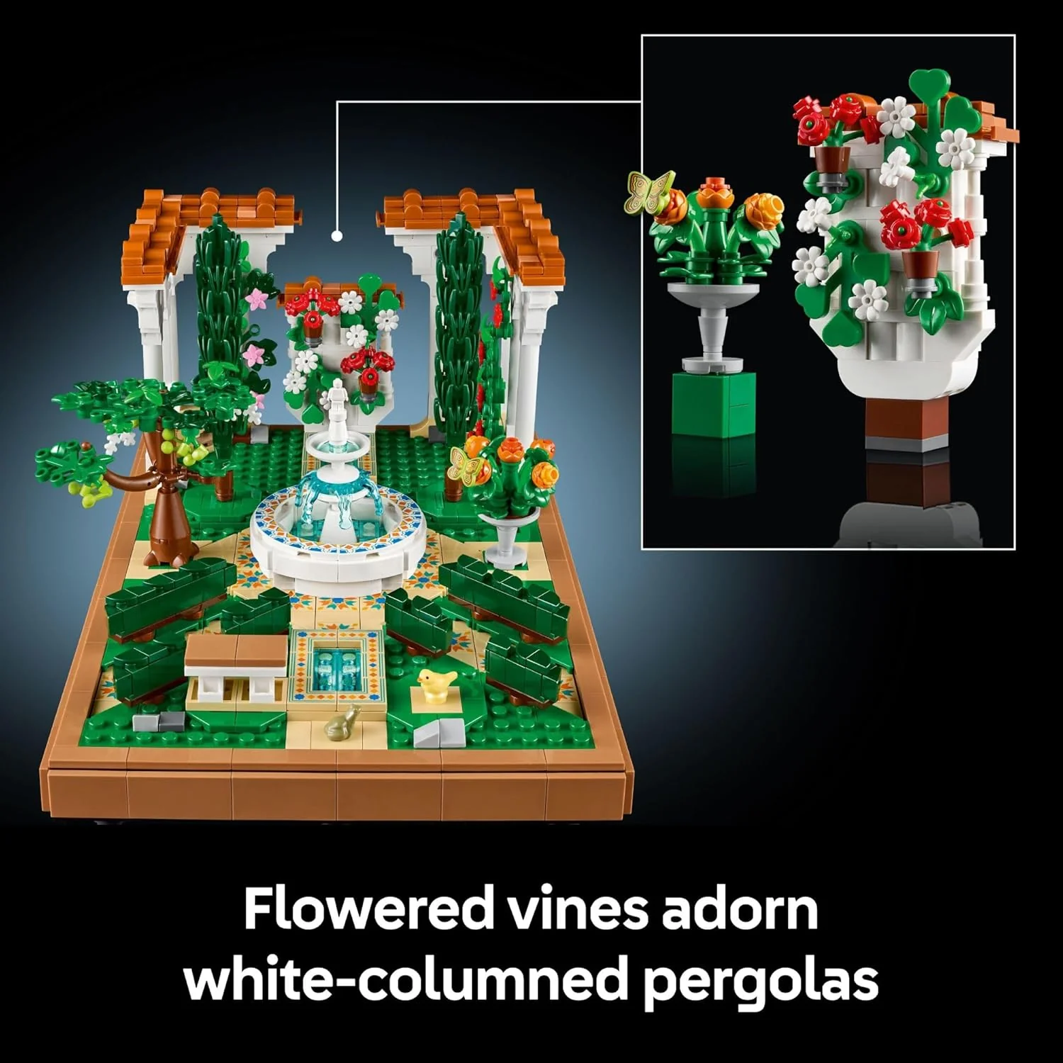 LEGO Icons: Fountain Garden Set 10359 - Image 5