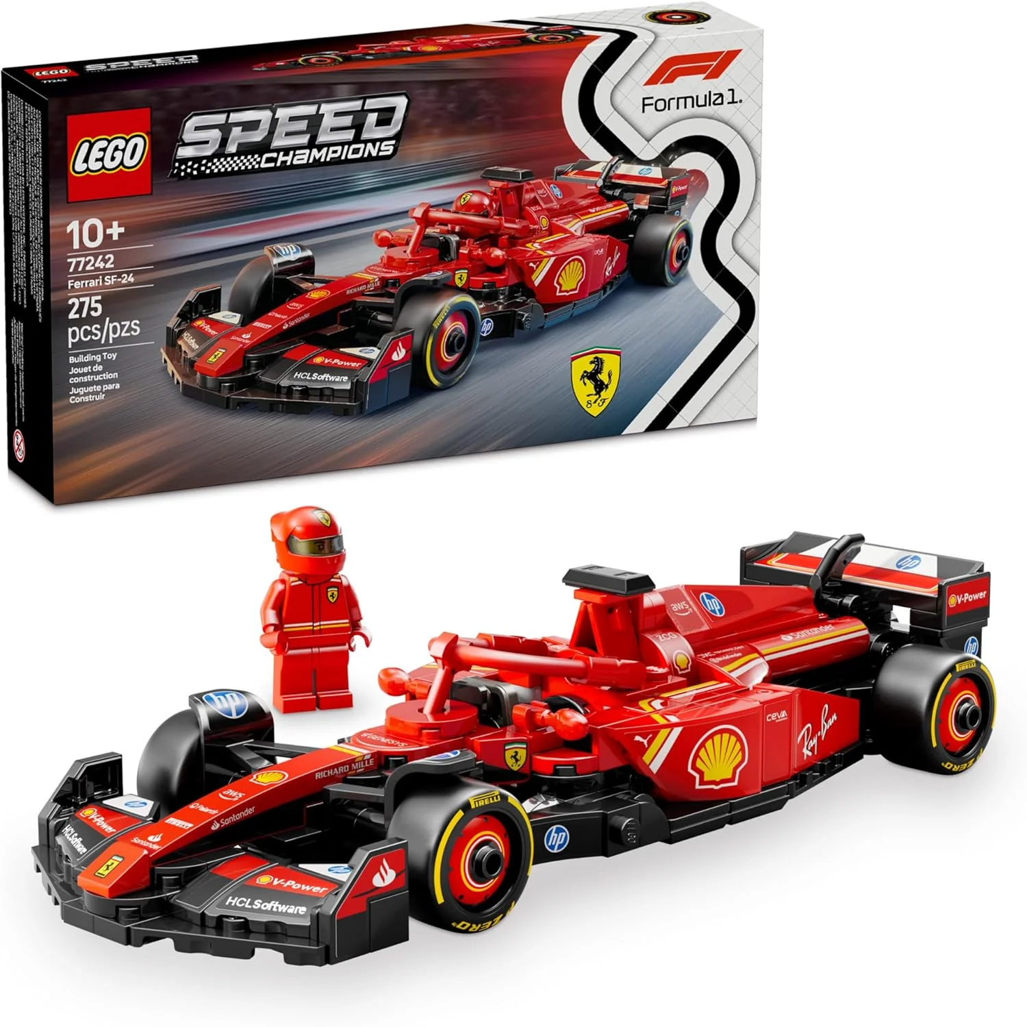 LEGO Speed Champions: Ferrari SF-24 F1 Race Car Set 77242