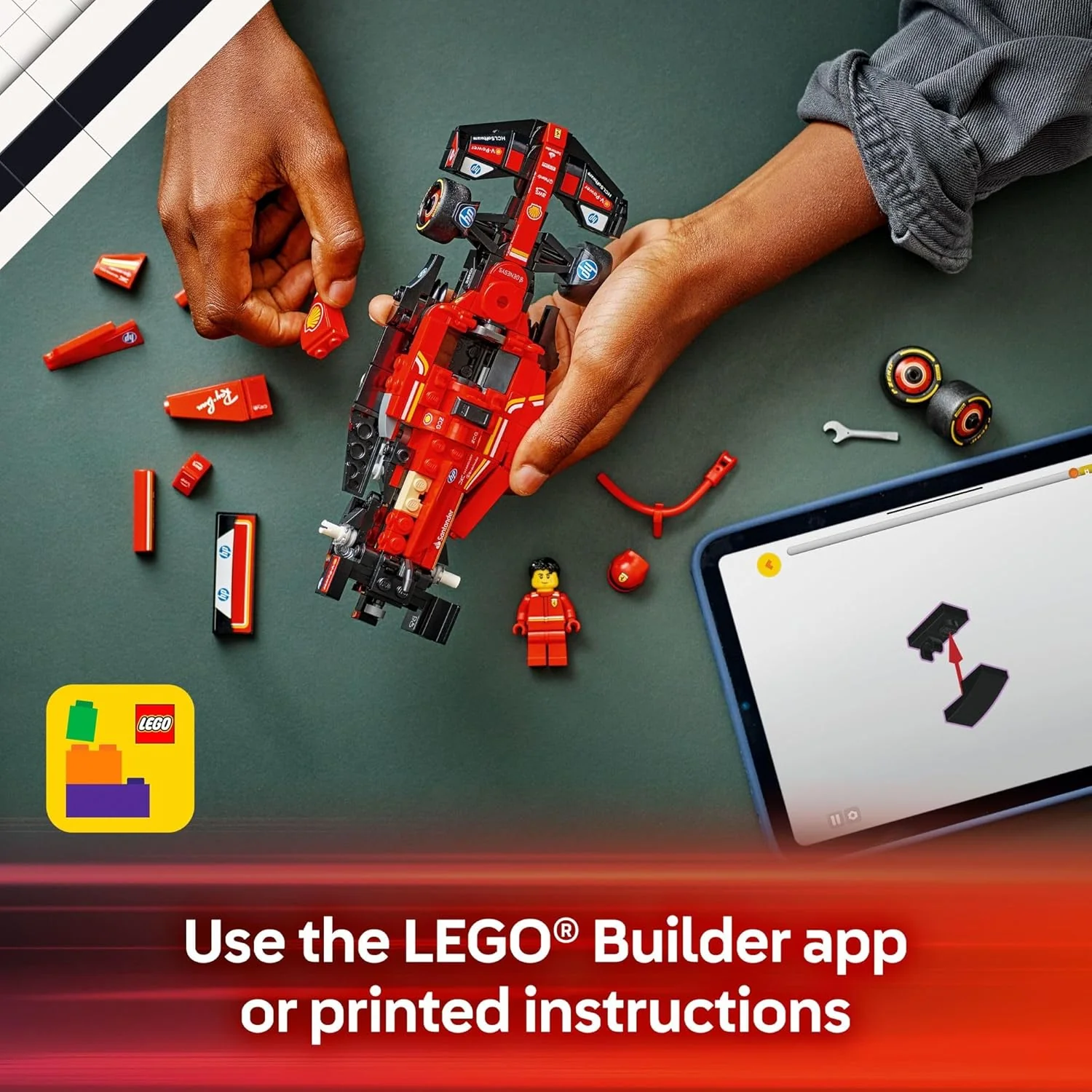LEGO Speed Champions: Ferrari SF-24 F1 Race Car Set 77242 - Image 6