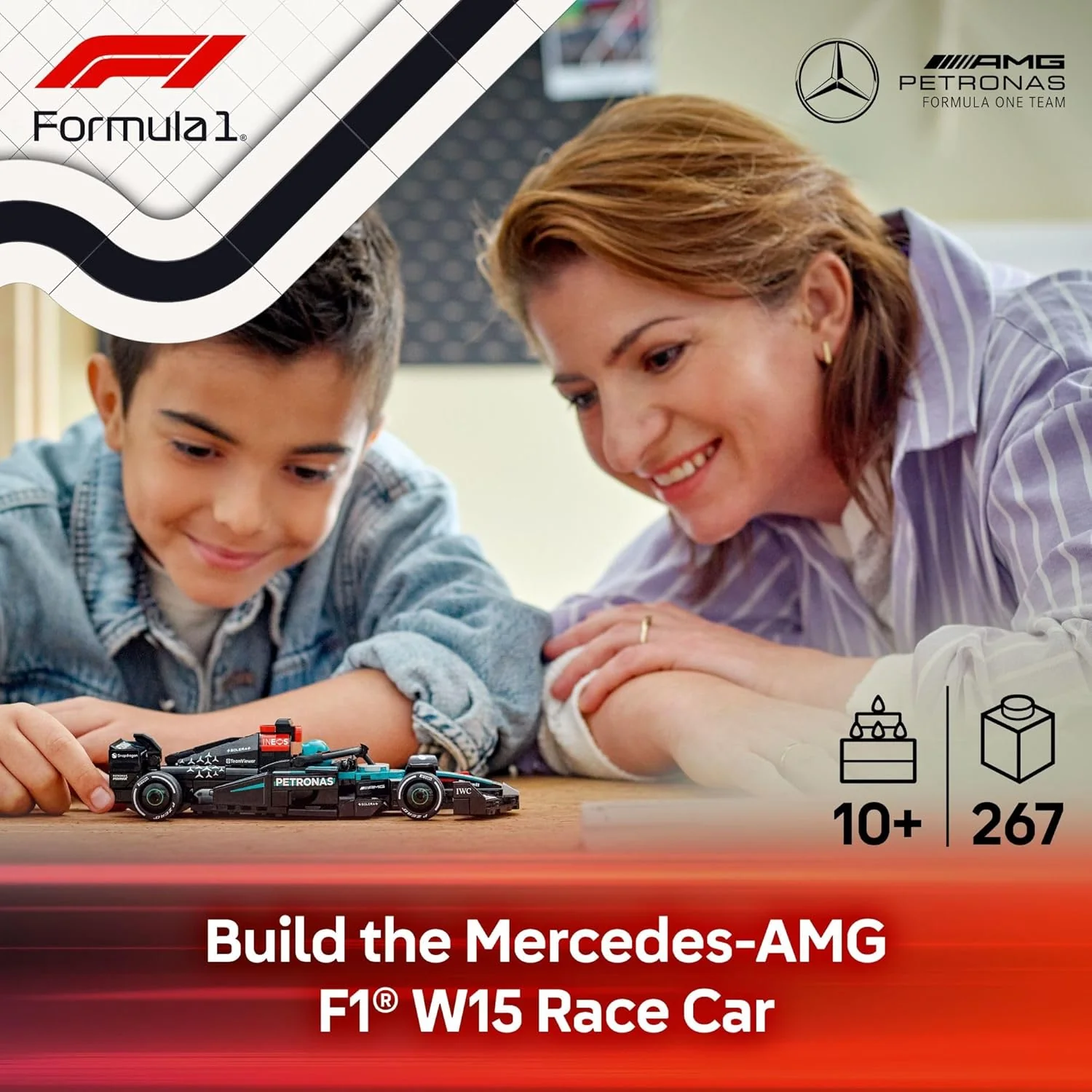 LEGO Speed Champions: Mercedes-AMG F1 W15 Race Car Set 77244 - Image 2