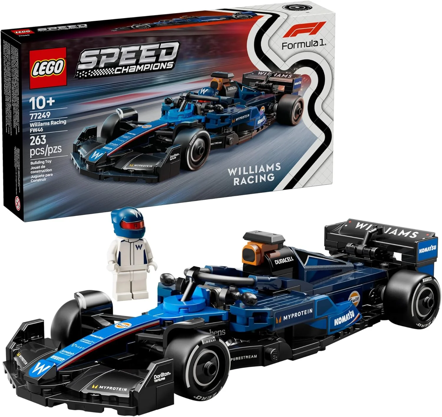 LEGO Speed Champions: Williams Racing FW46 F1 Race Car Set 77249