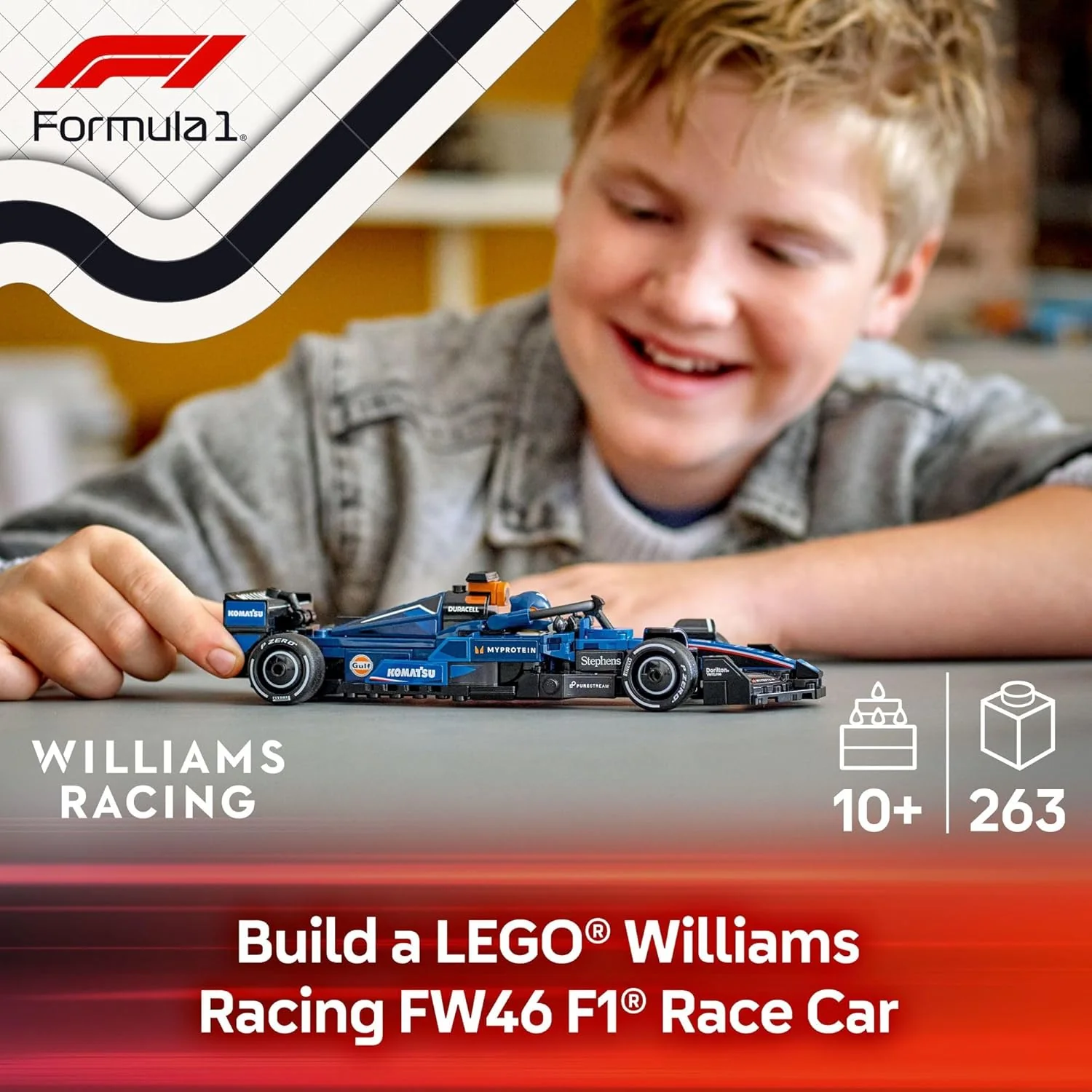 LEGO Speed Champions: Williams Racing FW46 F1 Race Car Set 77249 - Image 2