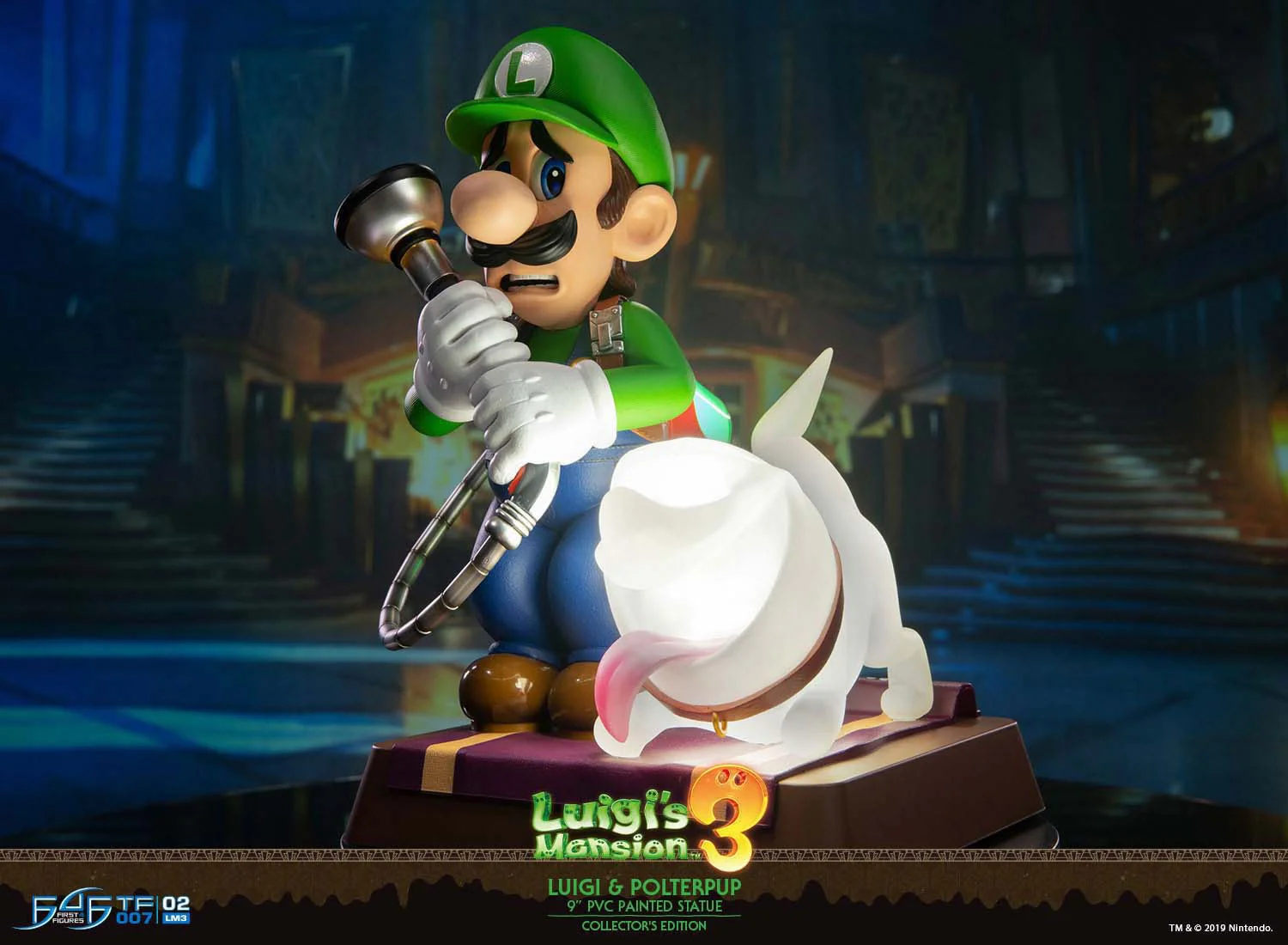 Luigi & Polterpup Light Up 9" PVC Painted Statue - Image 2