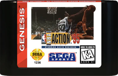 NBA Action '95 starring David Robinson (Complete in Box) - Image 2