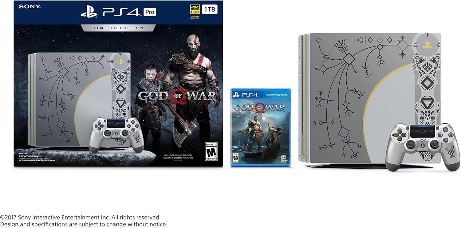 Playstation 4 Pro God of War Console 1TB (Complete in Box) - Image 3