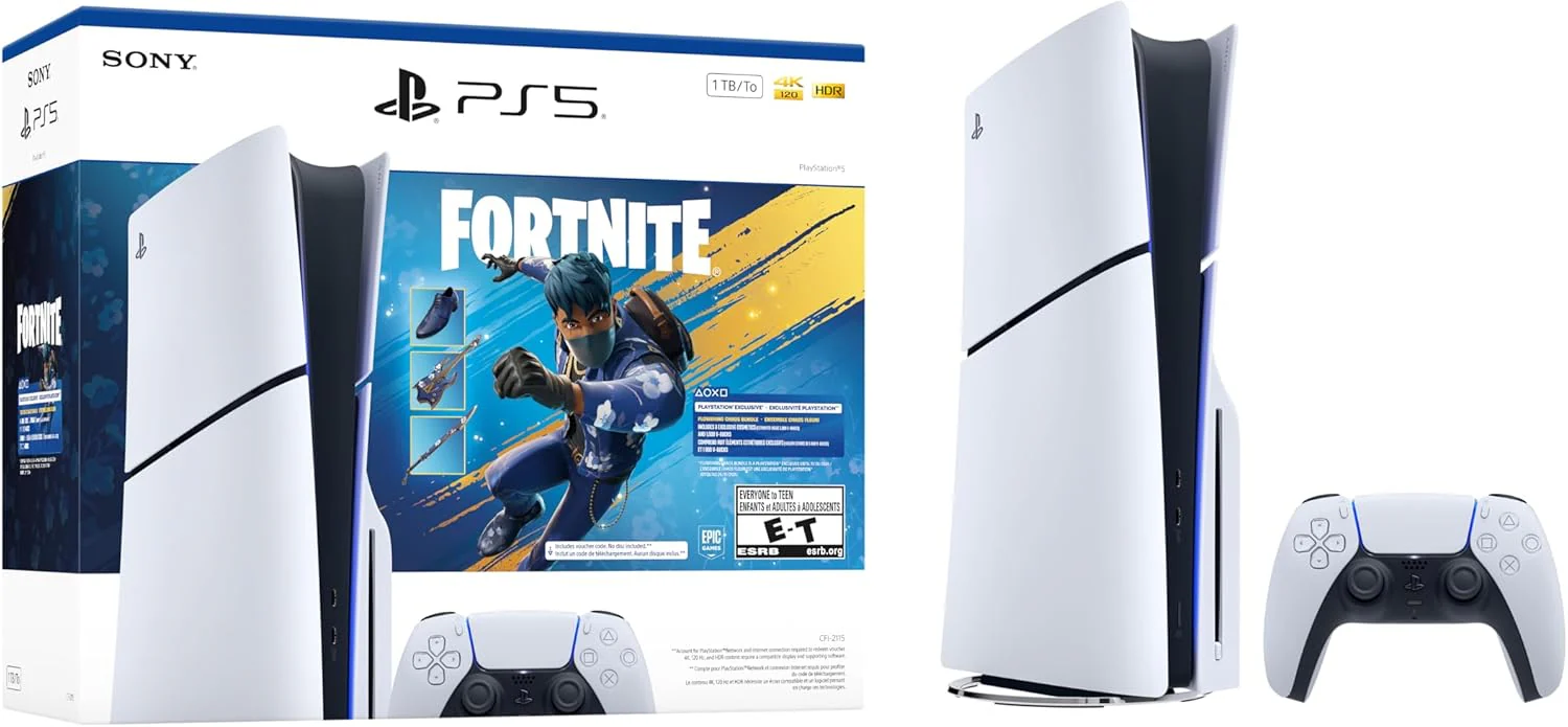 PlayStation 5 Slim Console w/ Fortnite Flowering Chaos - Image 2