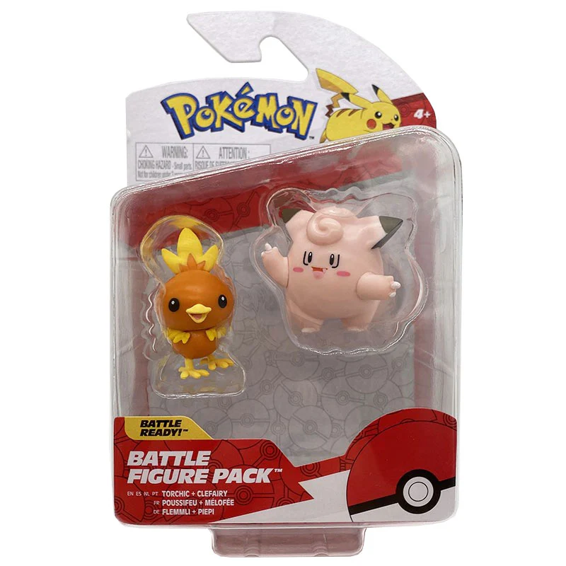 Pokemon Battle Figure Pack Torchic + Clefairy