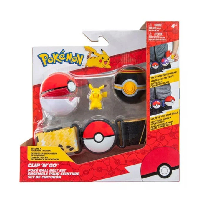 Pokemon Clip N' Go Pokeball Set Pikachu