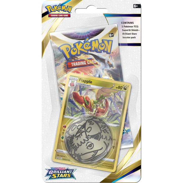 Pokemon TCG Brilliant Stars Checklane Booster Pack (Flapple)