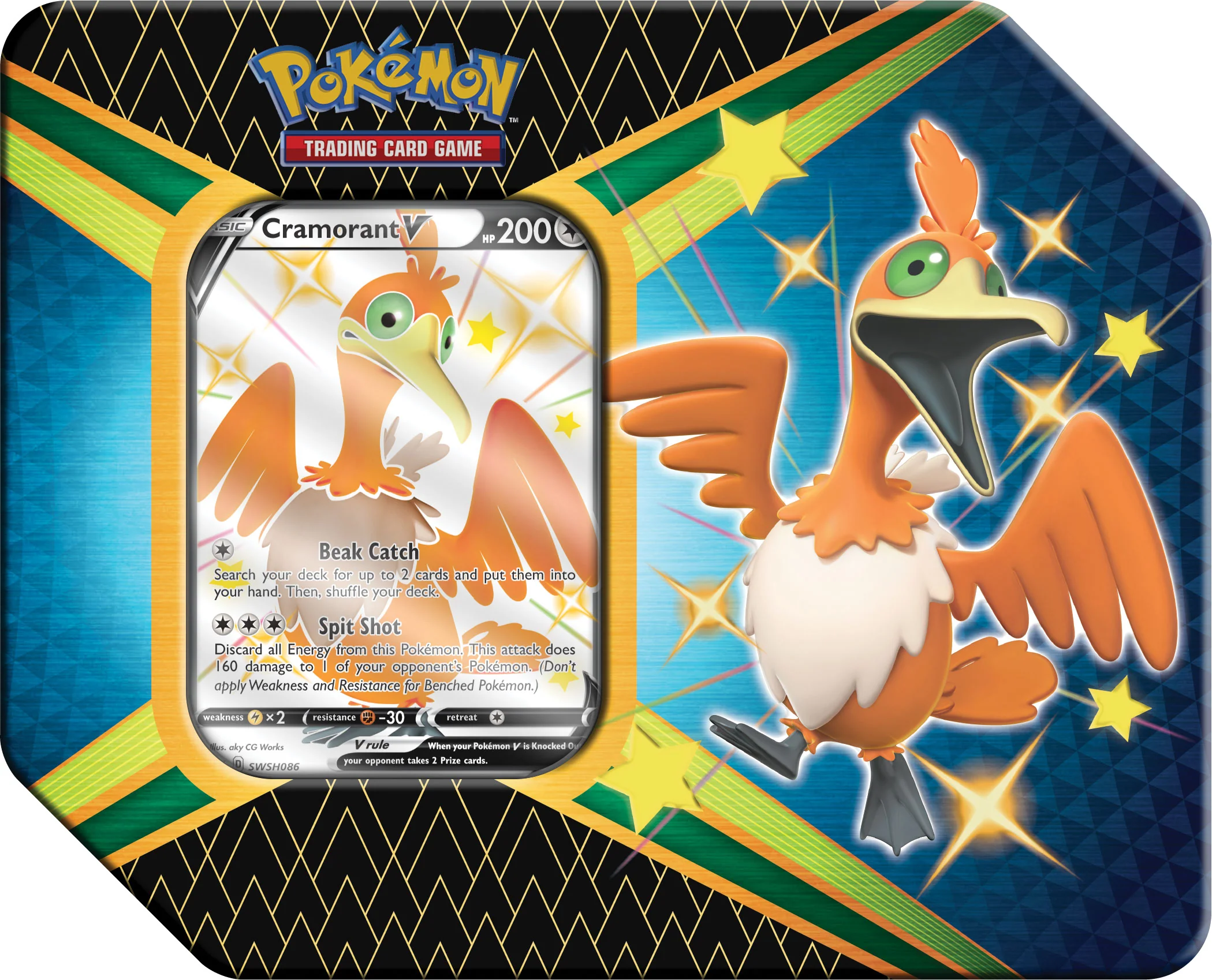 Pokemon TCG Shining Fates Cramorant V Tin