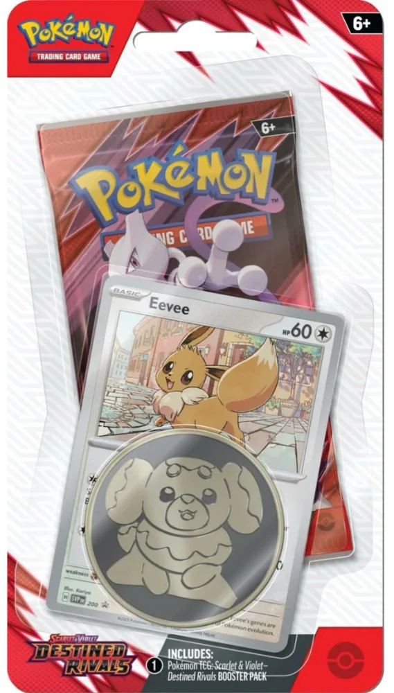 Pokemon TCG Destined Rivals Checklane Blister (Eevee)