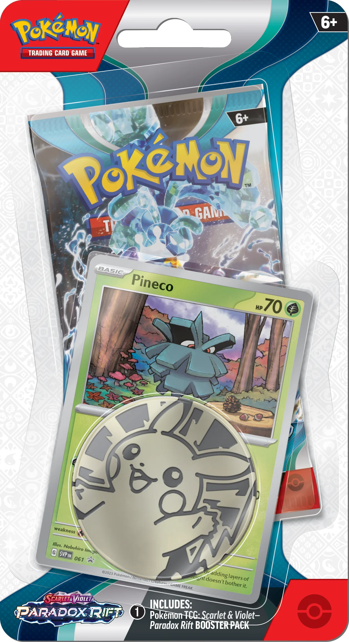 Pokemon TCG Paradox Rift Checklane Blister (Pineco)