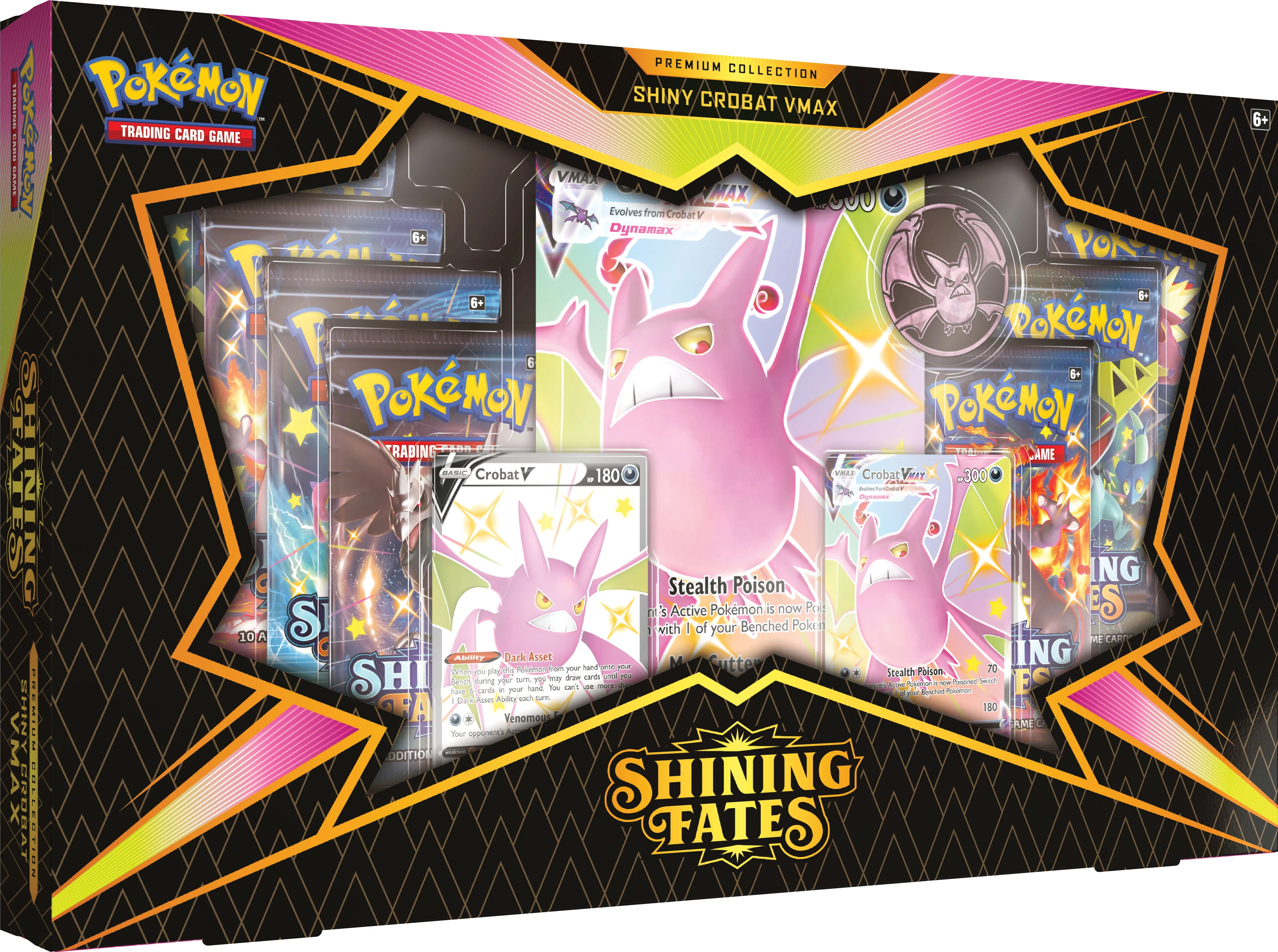 Pokemon TCG Shining Fates Shiny Crobat VMax Premium Collection