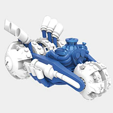 Power Blue Gold Rusher (Skylanders: Super Chargers)