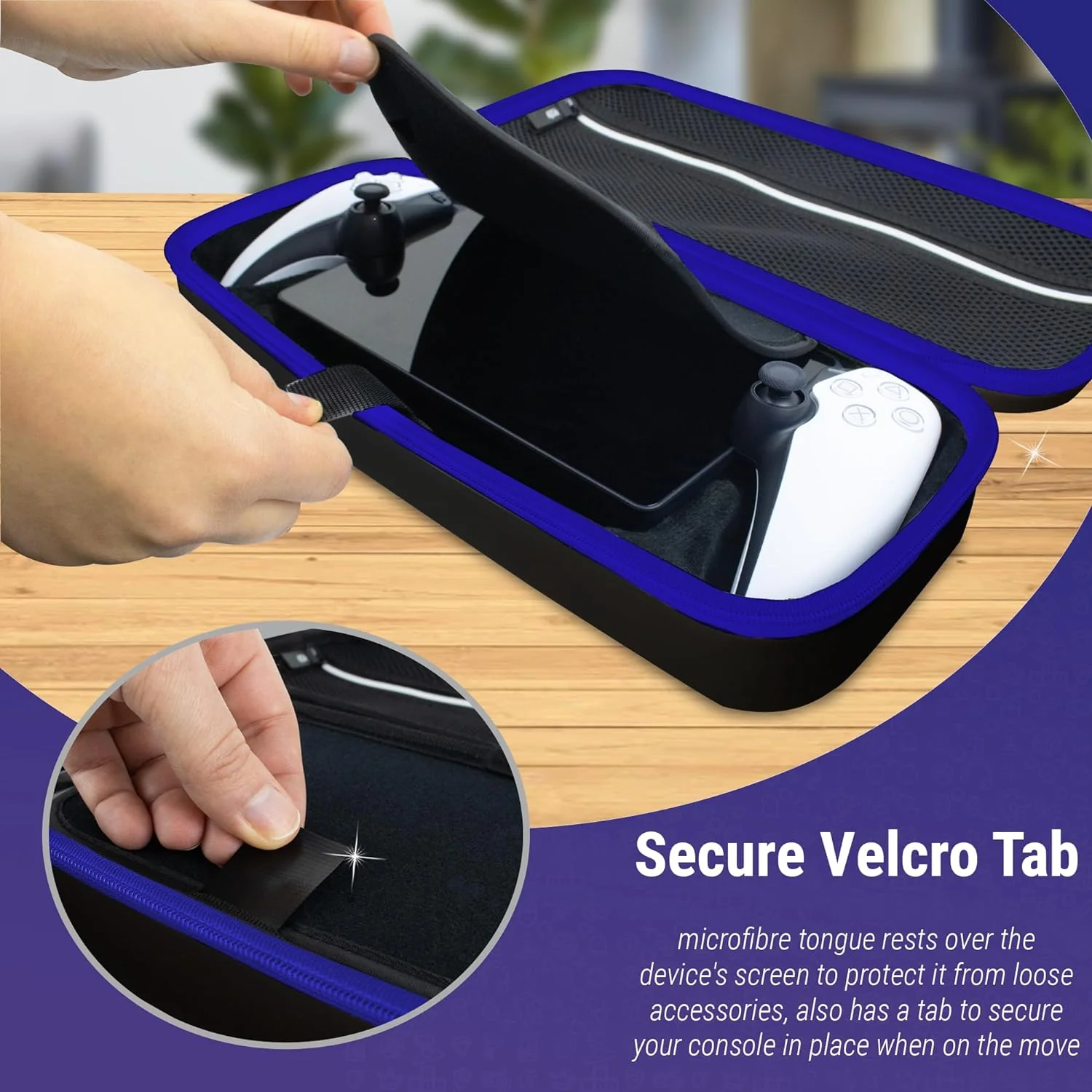 PlayStation Portal Carry Case Black/Blue - Image 3