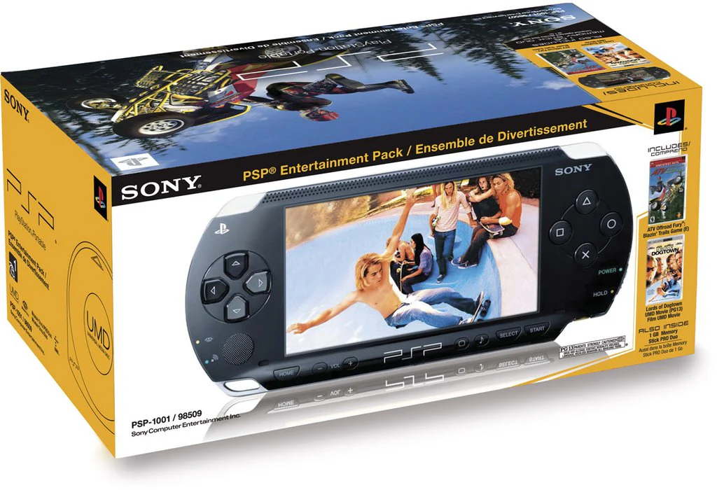 PSP 1000 Entertainment Pack W/ ATV Off Road Fury: Blazing Trails & Lords of Dogtown UMD (Complete))