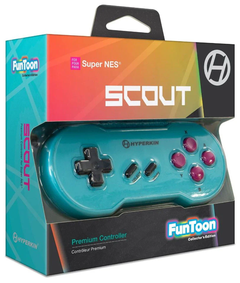 Scout Premium Controller (Hyper Beach) for SNES