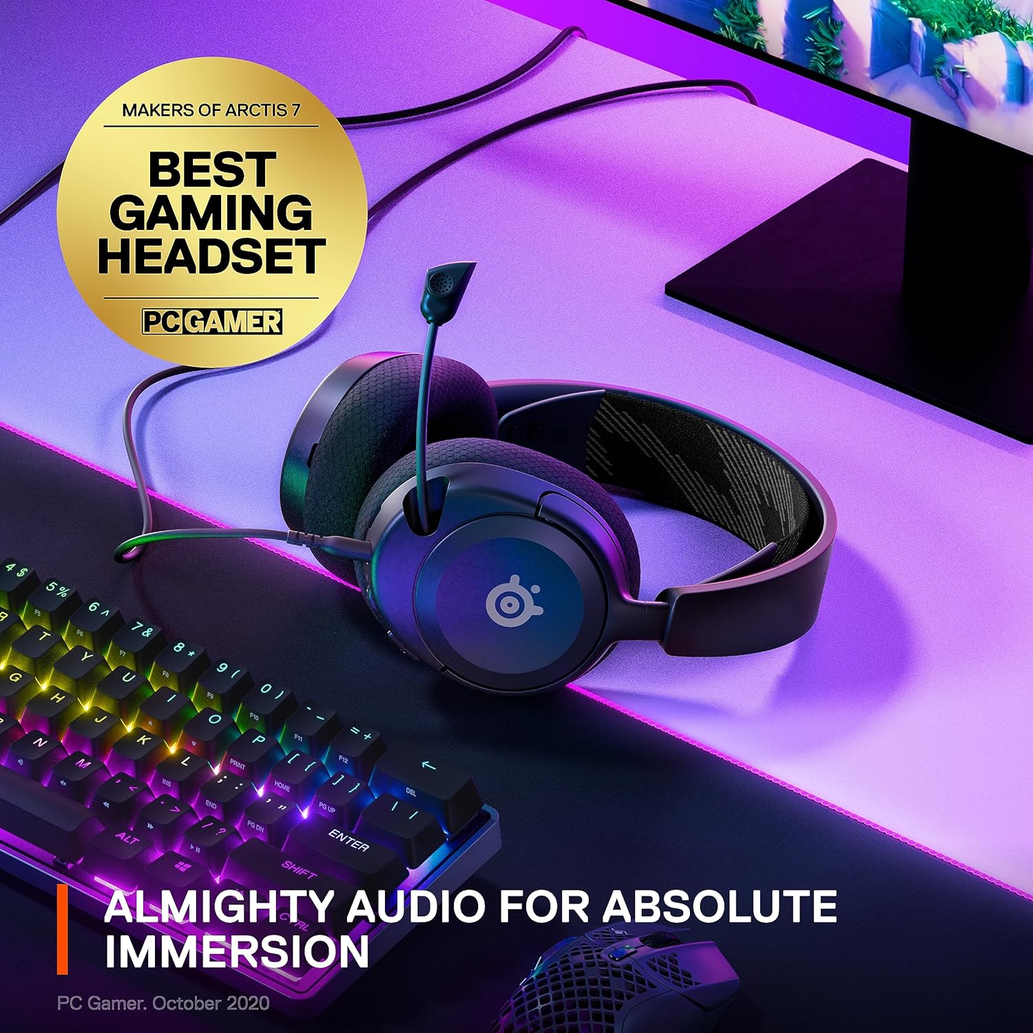 Steelseries Arctis Nova 1 Wired Headsets (Black) - Image 4