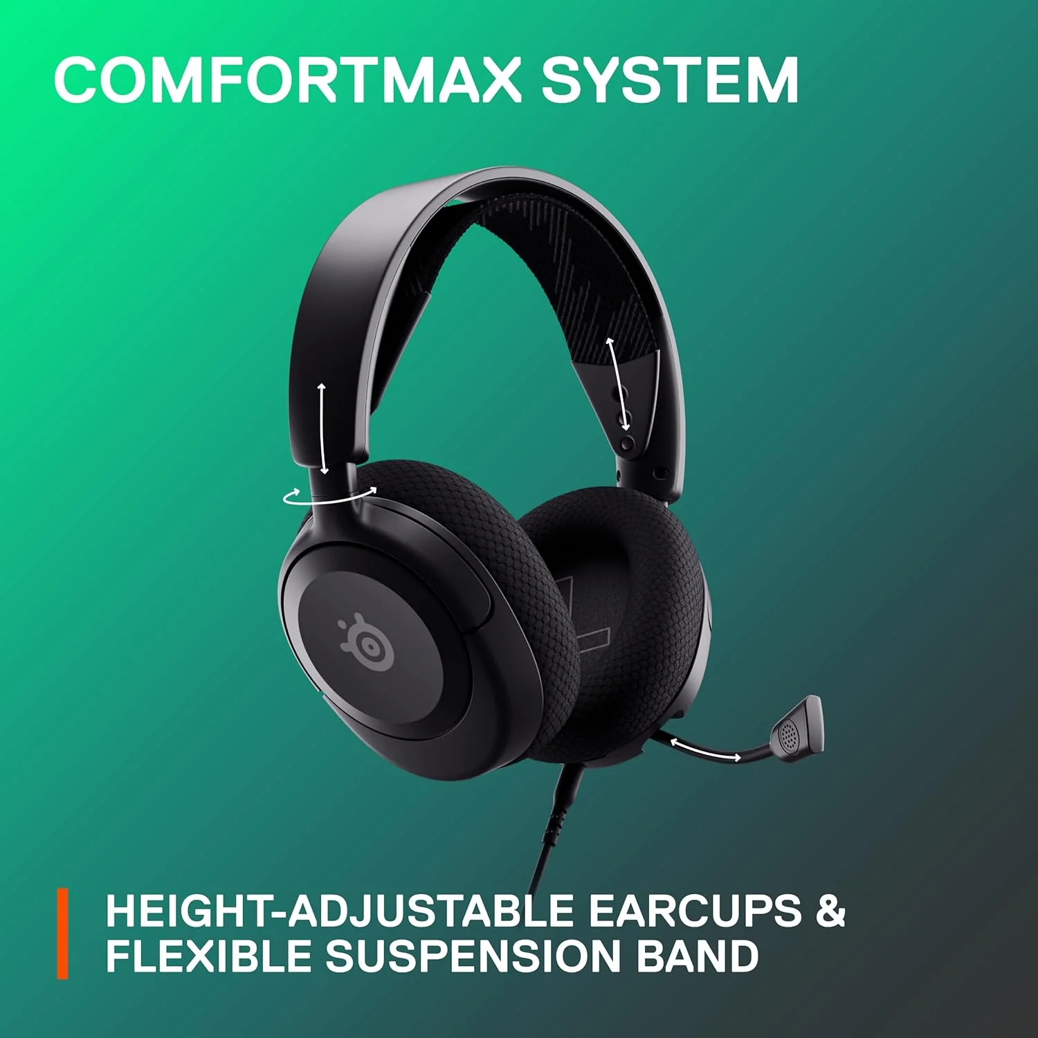 Steelseries Arctis Nova 1 Wired Headsets (Black) - Image 9