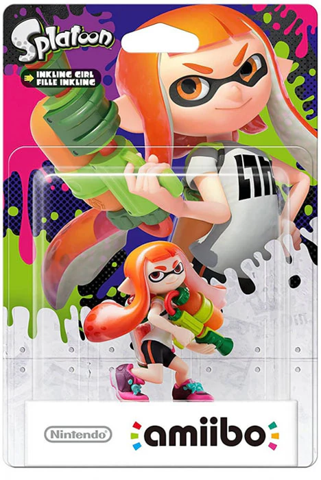 Splatoon Inkling (Neon Orange) Girl Amiibo (Import)