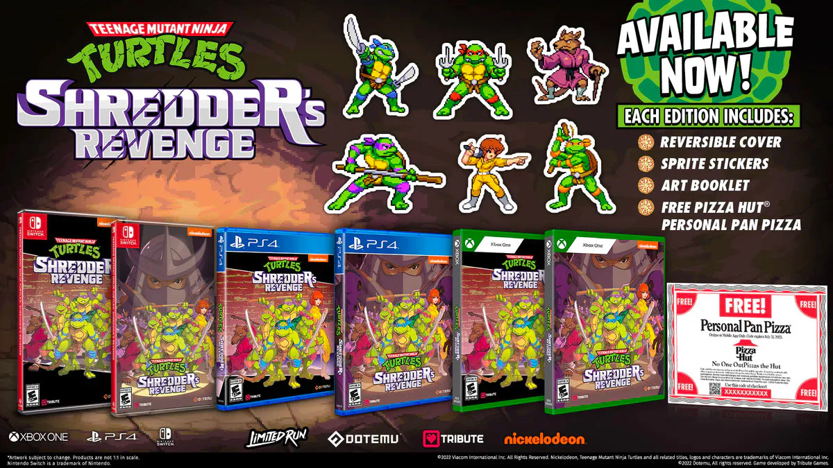 Teenage Mutant Ninja Turtles: Shredder's Revenge w/Stickers, Art Booklet & Reversible Cover - Image 2