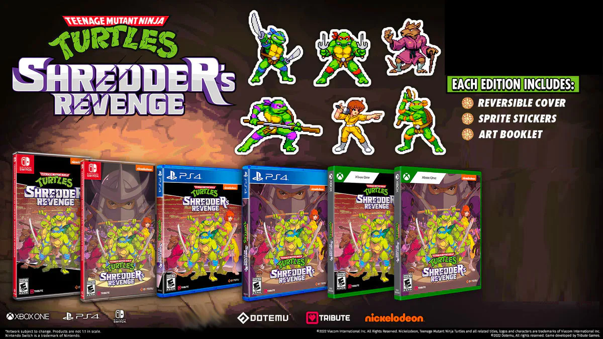 Teenage Mutant Ninja Turtles: Shredder's Revenge w/Stickers, Art Booklet & Reversible Cover - Image 2