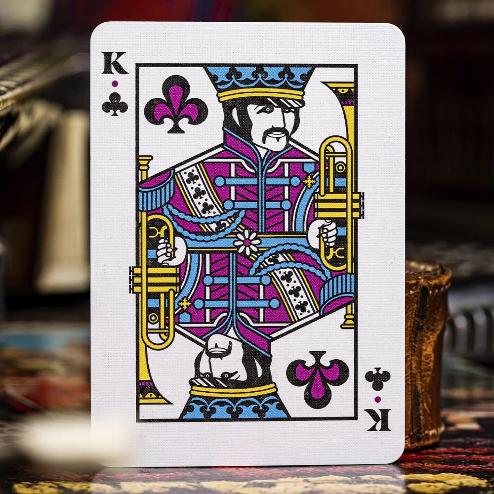 Theory 11 The Beatles (Orange) Playing Cards - Image 4