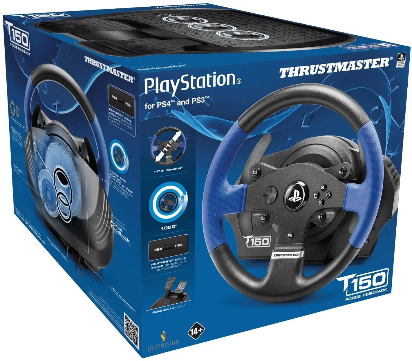 Thrustmaster T150 Force Feedback Racing Wheel for PlayStation