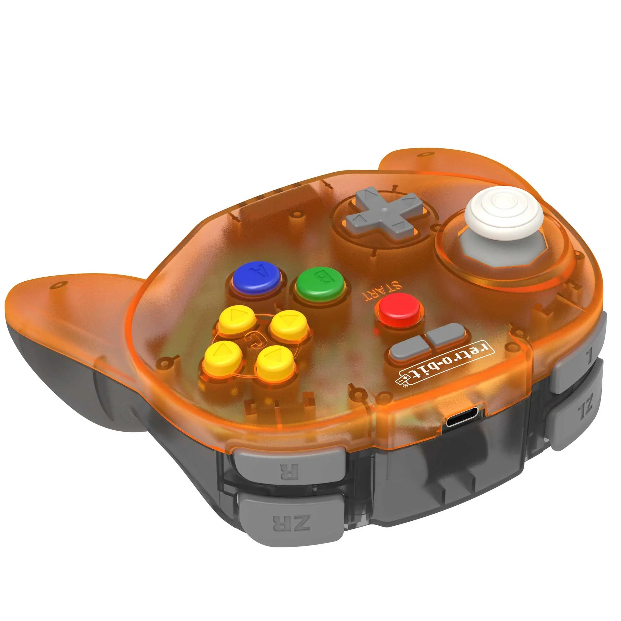Tribute64 Wireless Controller for Nintendo 64 & Switch (Orange Hawk) - Image 2